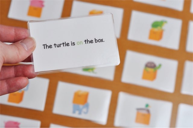 Preposition Cards